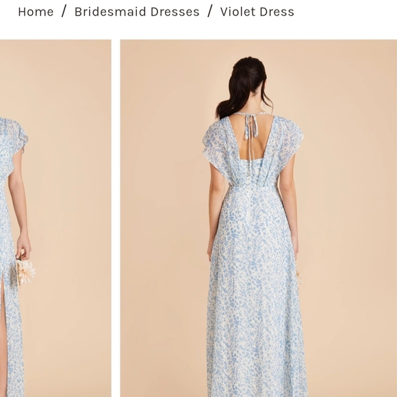 Birdy Grey Light Blue Floral Wedding Dress - Picture 9 of 10